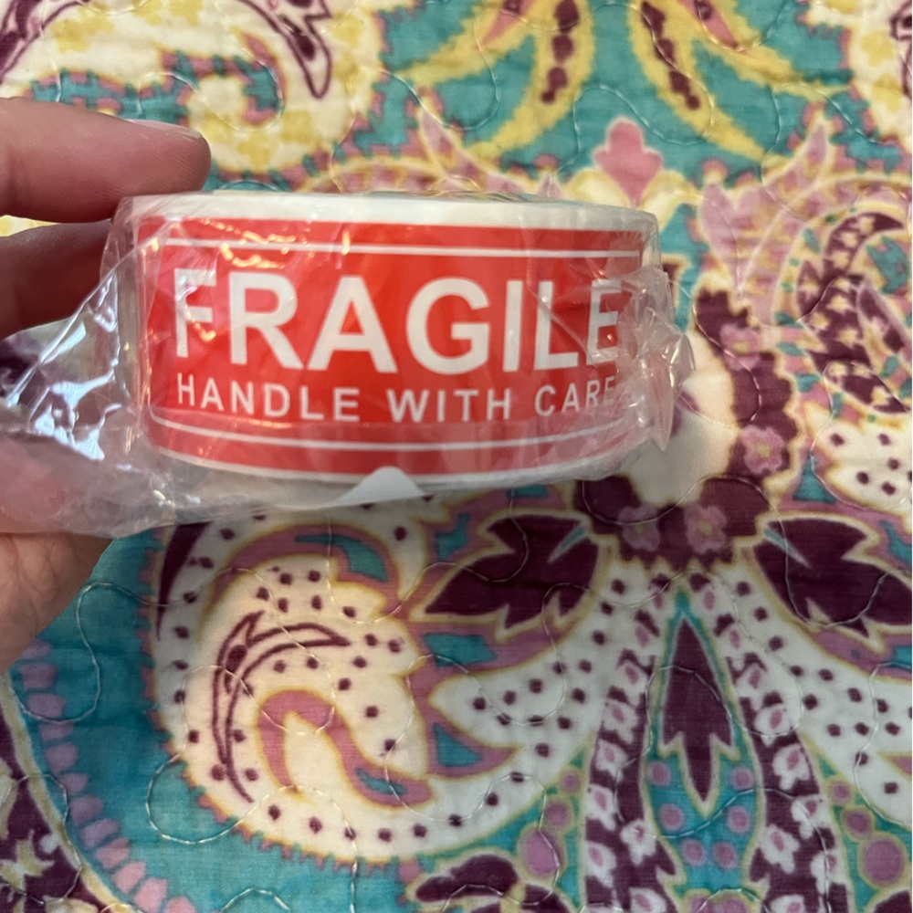 Red Fragile Tape